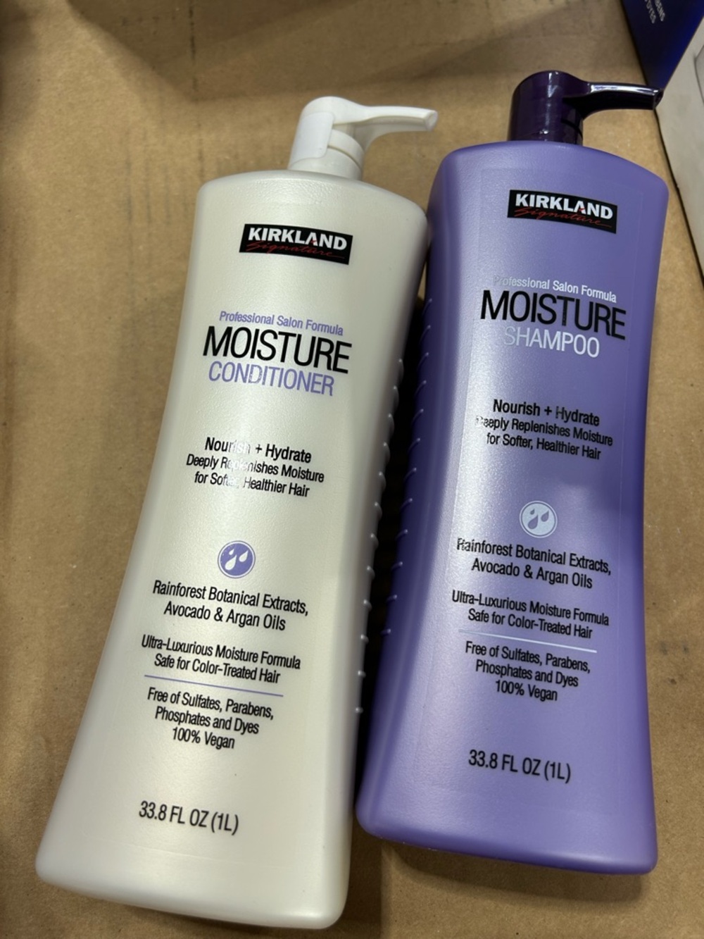 Kirkland Signature Moisture Conditioner & Shampoo Duo - avocado argan oils
